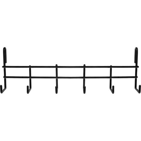 Crochet mural pour planche à ongles - Crochets pour suspendre au mur - Crochets de garage - Porte-manteau - Support de ruban - Organiseur de grille noir (1/5)