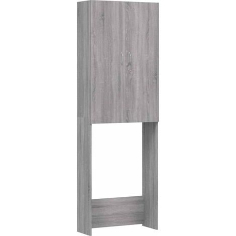 Waschmaschinenschrank Grau Sonoma 64x25,5x190 cm vidaXL