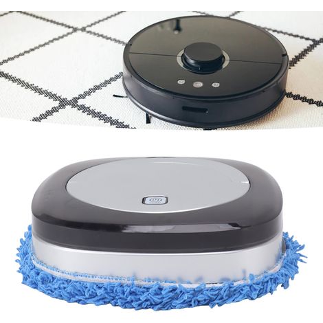 Robot de nettoyage intelligent pour la maison avec réservoir d'eau, robot laveur de sols automatique, argenté.