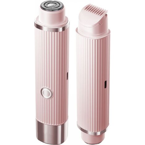 Epilateur Facial - Tête Double Rotative - Pour Sourcils Visage Et Zone Délicate - Rechargeable USB - 1 Pièce (1/5)