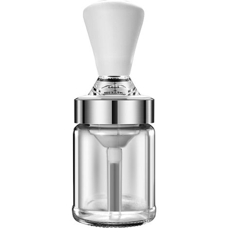 Bouteille en verre avec compte-gouttes et pinceau silicone pour huile d'olive - Idéale cuisson, barbecue et camping (1/5)