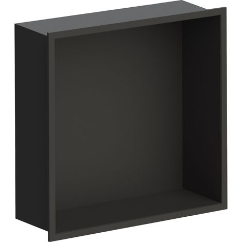 Niche de rangement encastrable coloris noir mat 30 x 30 cm Damast 18830 Noir mat (1/3)