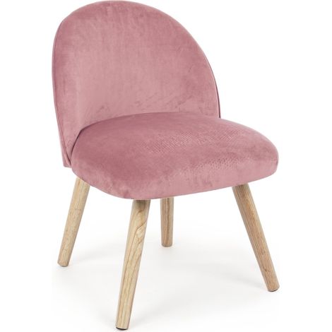 Samtsessel "Adeline" in antikem rosa h 76 cm moderne Wohnzimmermöbel (1/2)