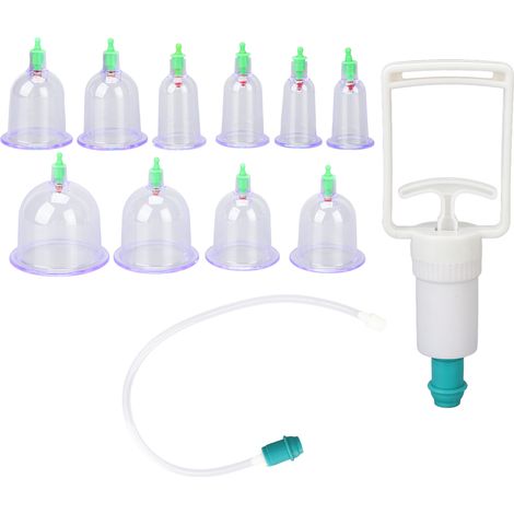 Kit de ventouses chinoises professionnelles avec pompe à vide pour massage du dos, acupression et thérapie des points (1/5)