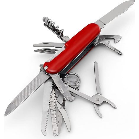 Multifunktionswerkzeug aus Edelstahl mit 30 Funktionen, 91-mm-Klappmesser mit Schraubbefestigung, Flaschenöffner, Spielzeug für Outdoor-Aktivitäten wie Reisen, Geschäftsreisen, Picknicks und Survival (1/5)