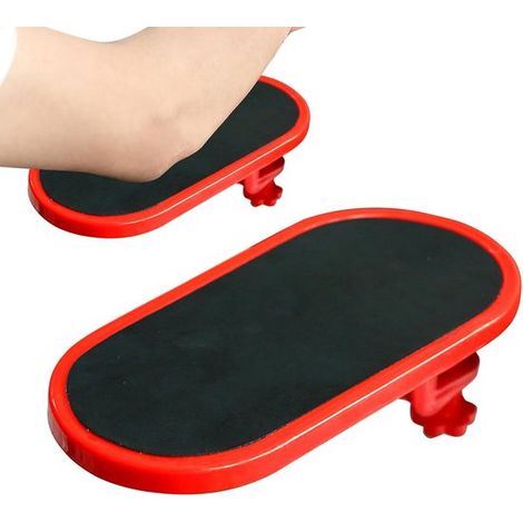 Bracciolo ergonomico da scrivania – Supporto per polso e braccio estensibile e girevole con clip di fissaggio - Rosso (1/4)