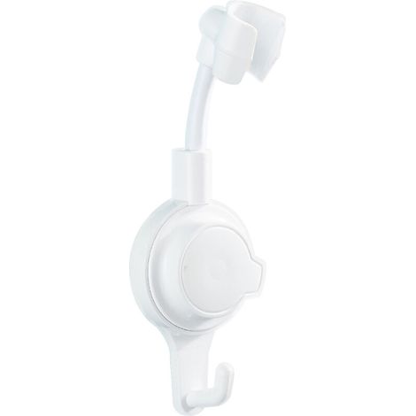 Support de pommeau de douche pivotant à 360°, ventouse avec crochet, fixation murale, acier inoxydable, support pour pommeau de douche à main, pièce de rechange pour salle de bain (1/5)