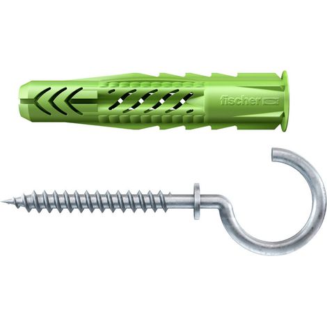 fischer Universaldübel UX Green 6 x 35 R RH mit Rand und Rundhaken (1/5)