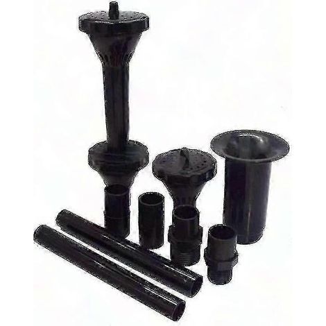 9pcs Buse de Fontaine Petite Tête de Pulvérisation Kit Pompe Immergée Bassin Jet d'Eau Noire Piscine (1/5)