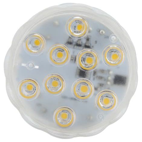 Lampe LED subaquatique 4,5 V blanc chaud étanche pour aquarium, bassin, piscine, bar (1/5)