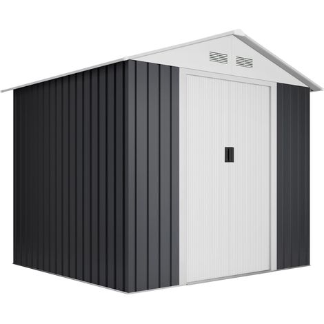 Wasabi - Abri Métal Avancé Seconde 6,6m² - 158x330x200cm - Abri extérieur métallique - Portes coulissantes - Rampa d'accès - Résistant - Sécurisé
