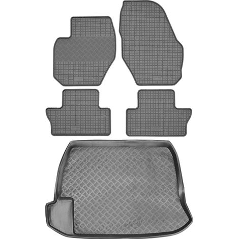 Volvo S60 Limousine (2010–2018) – Set: Gummifußmatten + Kofferraummatte (1/5)