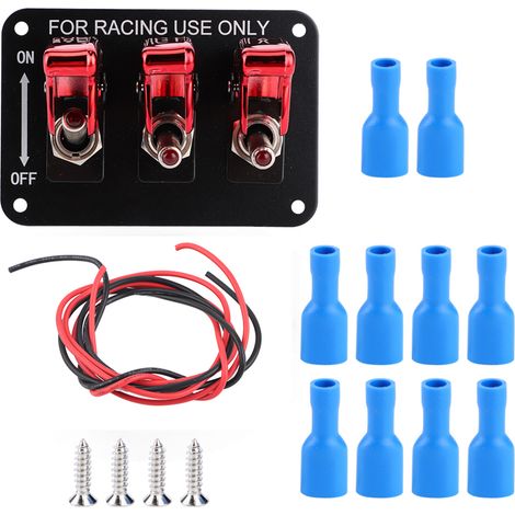 GARRYFIZH Commutateur voiture 12V 20A à bascule pour relais allumage moteur tableau de bord (1/5)