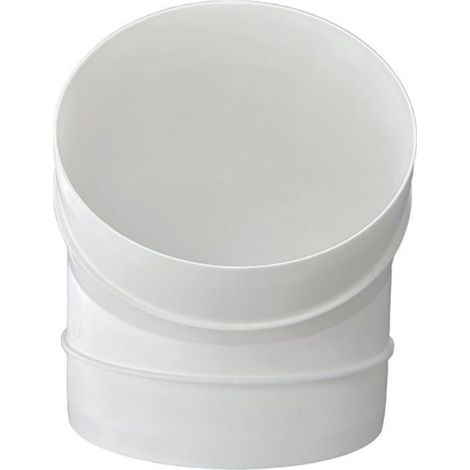 HC VENT Coude - Tuyau dÉvacuation dAir et de Ventilation - Tube en pour Hotte Aspirante 45 Degrés Ø 125 mm (1/5)