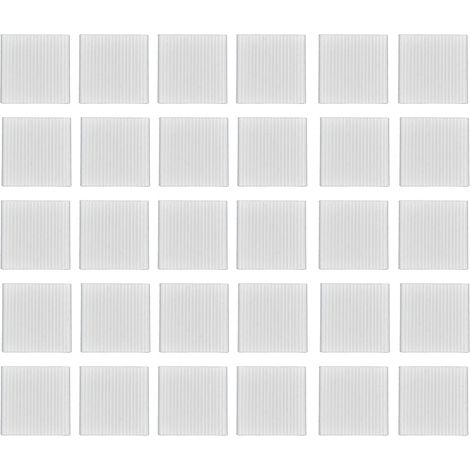 Lot de 30 dissipateurs thermiques en alliage d'aluminium 30x30x2,3mm avec adhésif thermoconducteur (1/5)
