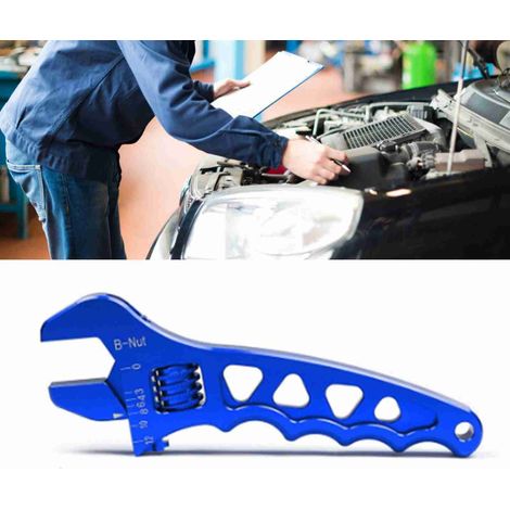 Clé à molette bleue légère et antirouille, rotation fluide, pour réparations maison et automobile, pack de reconditionnement (1/5)