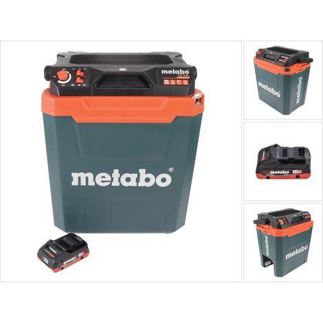 Frigorifero a batteria Metabo KB 18 BL 18 V con funzione keep warm 28 l senza spazzole + 1x batteria ricaricabile 4,0 Ah - senza caricabatterie