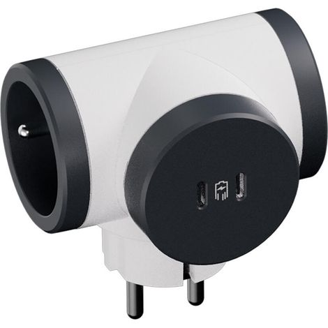 Legrand Doppelsteckdosenleiste mit 2 USB-C-Anschlüssen, Schwarz LEGRAND (1/4)