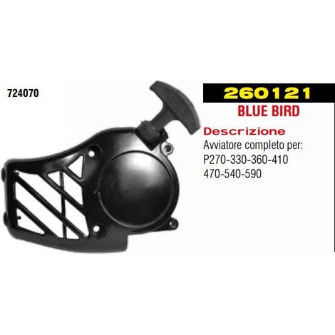 Avviatore messa in moto motosega P 270 330 360 410 470 540 590 BLUE BIRD 724070