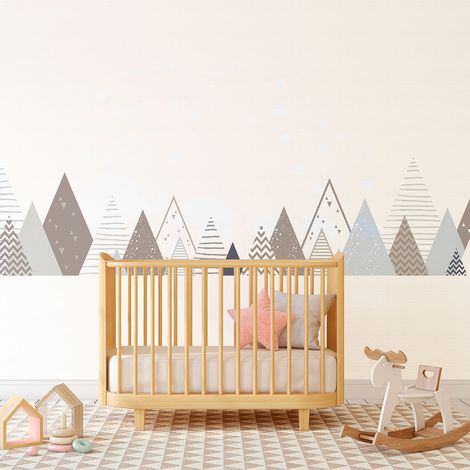 Stickers enfant montagnes scandinaves valenrika 60 x 100 cm (1/5)