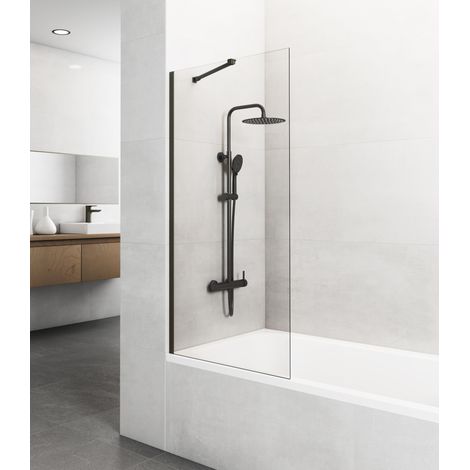 Panel de Bañera Fijo Screen Titanio Transparente 85 cm - GME