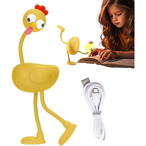 Veilleuse Poussin Tactile À 3 NiveD'Intensité Variable Accessoire De Bureau (1/5)