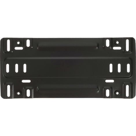 Kit de fixation de plaque d'immatriculation avant, support de plaque d'immatriculation, cadre de plaque d'immatriculation universel-31X13.7cm-Black