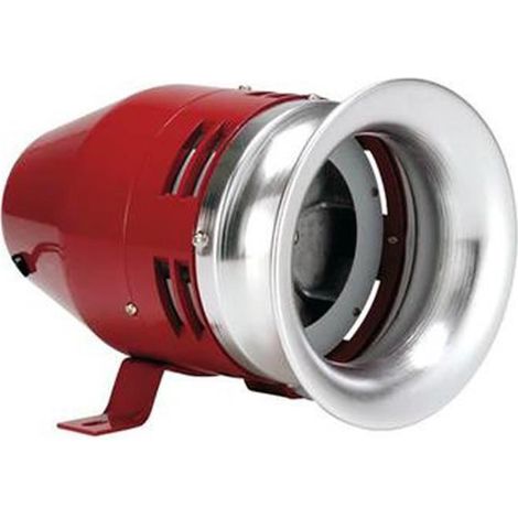 Sirène - Electromécanique - 220V - 120dB - 1500m - Rouge