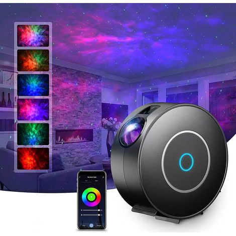 MINKUROW LED-Projektor Alexa Sternenhimmel, Smart 3D-Nachtlicht Galaxy Star Projektorlampe Kinder Erwachsene mit RGB-Dimmung/Sprachsteuerung/WLAN-Verbindung/Alexa Google Assistant kompatibel (1/5)
