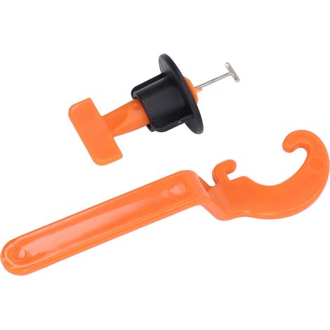 Kit 253 pièces système de nivellement de carrelage réutilisable, niveleur ajustable avec clips croisés et clé, outil de pose de carreaux (1/5)