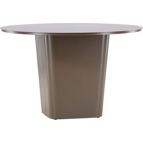 Table de Jardin Ronde "Santa Fe" 120cm Marron (1/5)