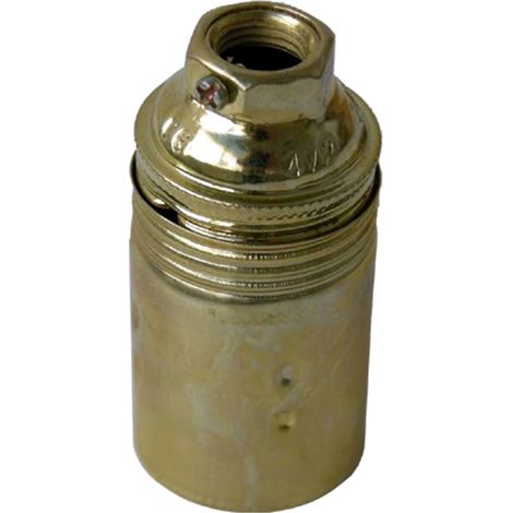 Portalamparas latonado rosca Edison E14