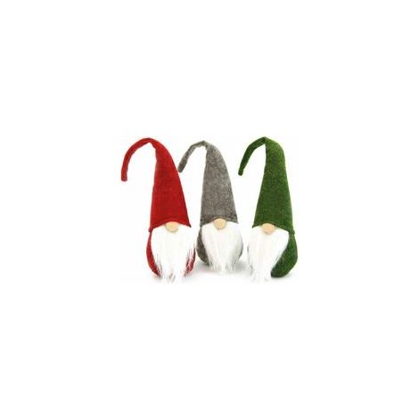 Lot de 3 poupées gnome sans visage faites main, décoration de Noël et de table – (1/5)