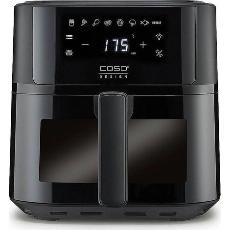 Caso AirFry 6.0 friggitrice senza olio nera 6 litri