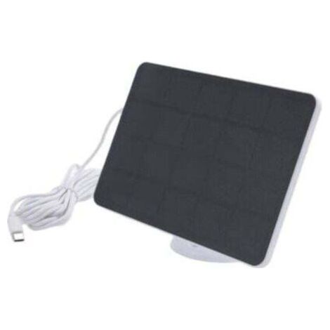 Chargeur solaire étanche 4W, adapté aux caméras de sécurité domestiques, alimenté par l'énergie solaire, livré avec un câble de charge, blanc. (1/4)