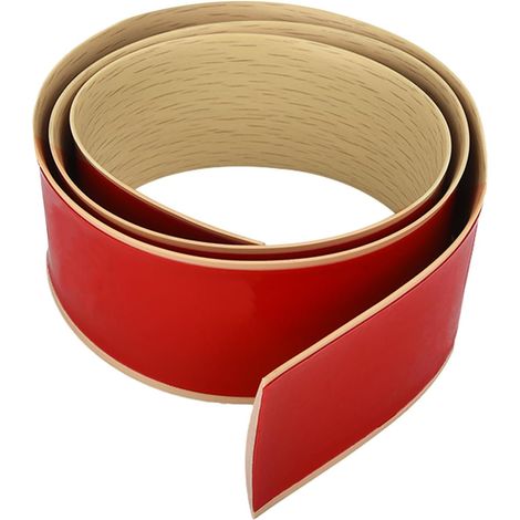 Profilé de transition pour sol, 1 m x 5 cm, autoadhésif, en PVC, bande de séparation pour porte de sol, pour carrelage, bois, stratifié, joint de dilatation (érable) (1/5)