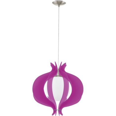 Lampada a sospensione a sospensione plafoniera E27 sfera di vetro Eglo 92948 Viola (1/2)