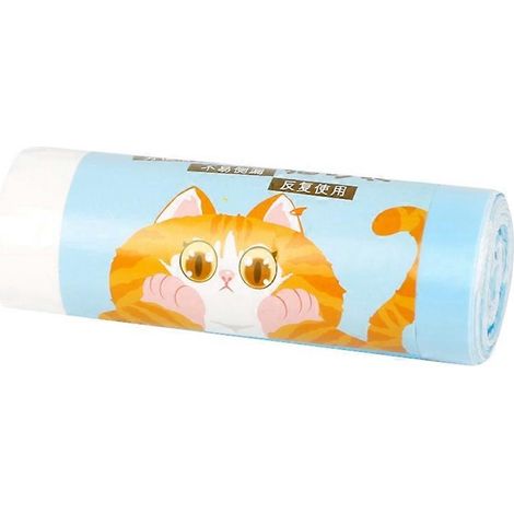 Sacs à litière pour chats de taille moyenne, compatibles avec les sacs à déchets extra larges à cordon anti-fuite - 79 x 45 cm (1/5)