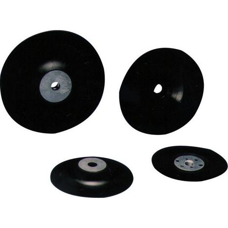 Plateau caoutchouc pour disque fibre sans perforation diam 125