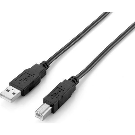 Equip 128864 - USB 2.0 Kabel Typ A auf Typ B (2,0 m), Farbe schwarz (1/5)