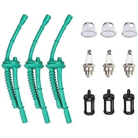 Pompetta di adescamento del filtro del carburante con candela per decespugliatori STIHL FS55 FS38 FS45 FS46 FS55R KM55 HL45 MM55 FS100 FS110 FS130 (1/5)