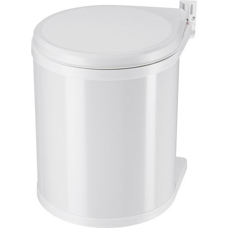 Hailo Compact-Box M, Einbau-Mülleimer, 15 ltr, Weiß (1/5)