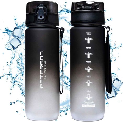 Botella de 750 ml PTN HY-001-750-9515 Blanco y negro (1/5)