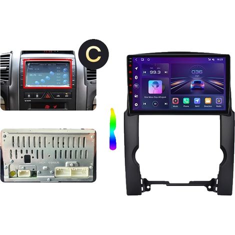 Autoradio, Écran Tactile, Lecteur Audio, Compatible avec Kia Sorento Mk2 (XM) 2009-2014, Navigation GPS Android avec Ventilateur de Refroidissement Intégré, V1 Pro (4 Go-64 Go) - C (1/2)