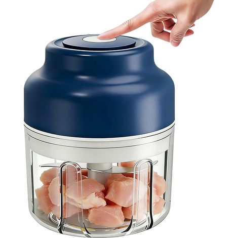 Mini hachoir à ail électrique - Hachoir de voyage pour fruits et légumes (1/5)