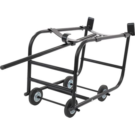 Soporte para tambor, diseño móvil, alta capacidad de carga, negro. (1/2)