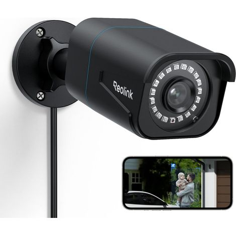 Reolink – Caméra de surveillance extérieure 4K 8MP PoE – Vision nocturne 30m – Détection intelligente de personnes/véhicules – Étanche IP66