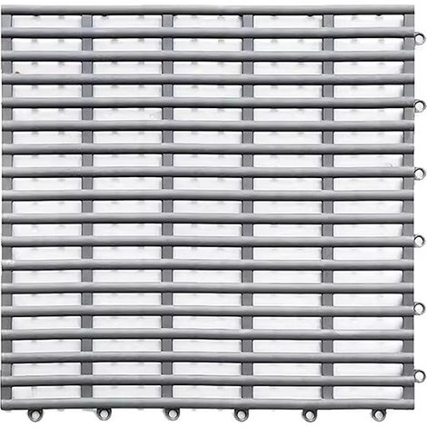 Tapis de Douche 30x30 cm - Tapis Alvéolé en TPE Anti-Dérapant - Parfait pour Salle de Bain, Piscine(Usage Intérieur/Extérieur - 10 Pièce) (1/5)