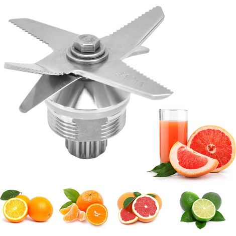 Pièce de Remplacement Ensemble de Lames 6 Feuilles en Acier Inoxydable Alimentaire pour Moulinets, Dimensions 7.7x5cm (1/5)