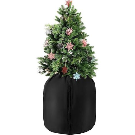 Housse de Protection pour Plantes d'Hiver 45x50 cm en Tissu Oxford Noir avec Cordon de Serrage et Fermeture Éclair (1/4)
